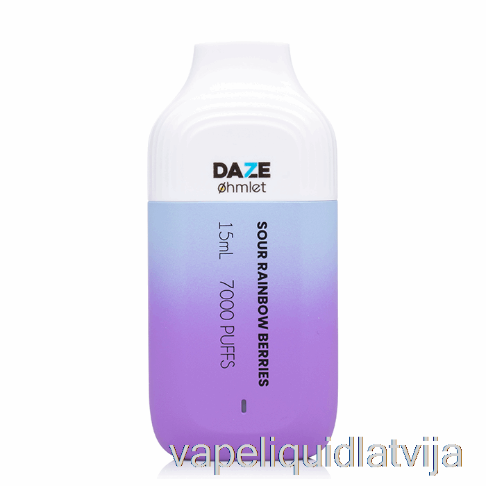 7 Daze Ohmlet 7000 0% Nulles Nikotīna Vienreizējās Lietošanas Skābās Varavīksnes Ogas Vape šķidrums